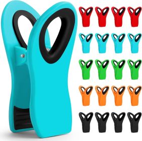 20 Pack Chip Clips, Bag Clips, Magnetic Clip for Chips, Snack and Other Food Bags, Office & Kitchen Use, Chip Clip Heavy Duty, Office Paper Clamp