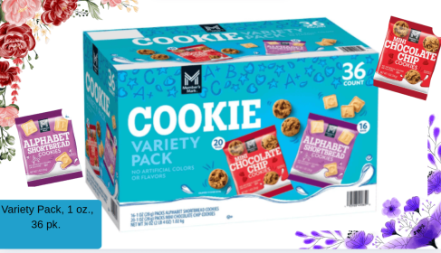 Members Mark Mini Cookies Variety Pack, 1 oz., 36 pk.