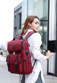 Vintage Backpack Travel Laptop Backpack with usb Charging Port for Women & Men College Backpack Fits 15.6 Inch Laptop