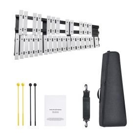 30 Note Glockenspiel Xylophone Bell Kit, Percussion Instrument with Mallets, Drum Sticks and Carrying Bag