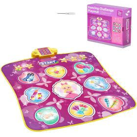 Dance Mat, 9-Button Dance Mixer Rhythm Step Play Mat, Electronic Dance Pad with 3 Game Modes, Adjustable Volume, Built-in Music, 8 Challenge Leve